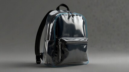 Transparent backpack PNG mockup with high resolution for presentations on branding and product design