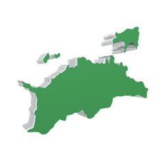 香川県（緑：左25度：背景透明）