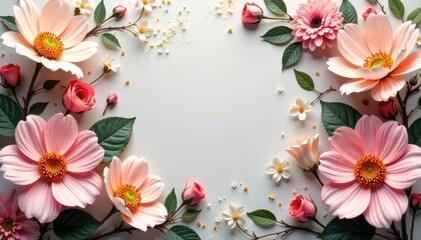 Floral arrangement with aged, distressed flowers in pastel colors, floral art, flower decor, flower pattern