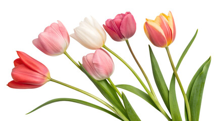 Fototapeta premium Tulips. PNG.