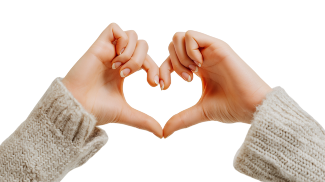 hands holding heart