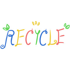 Handdrawn Recycle illistration