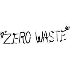 Handdrawn Zero waste illistration