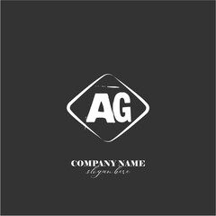 vector AG illustration of a logo for a company background abstract