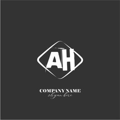 vector AH illustration of a logo for a company background abstract