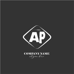 vector AP illustration of a logo for a company background abstract