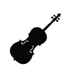 violin silhouette musical instrument