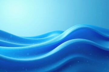 Gradient light blue waves on a digital screen, cyber wave, digital art