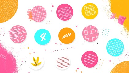 Abstract Colorful Pattern Design.