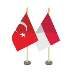  turkey Indonesia flagpole table flag vector design