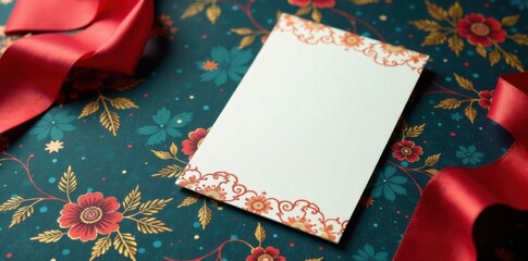 Luxury event invitation set on a decorative surface, elegant, formal