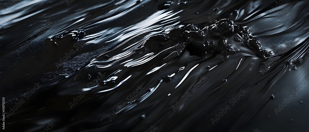 Poster mesmerizing monochrome liquid flow captivating abstract movement and texture fluid dynamics and ener