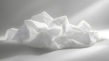 Obraz premium sanitary paper with light texture, symbolizing hygiene and patient care 