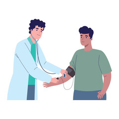 Doctor check up Shaking with Patient