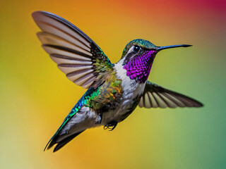 Fototapeta premium colorful hummingbird in flight