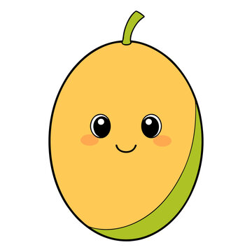 recommend clip art: Cute honeydew melon cartoon vector