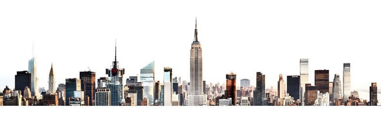 Obraz premium Majestic New York City Skyline Featuring Iconic Buildings