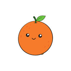 Cute grapefruit cartoon vector