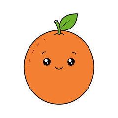 Cute grapefruit cartoon vector