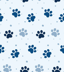 cute blue seamless pattern vector design