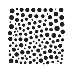Seamless dots pattern, design for decoration, Black polka dots on white background, wrapping paper, print, vector illustration