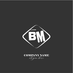vector BM illustration of a logo for a company background abstract