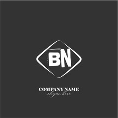 vector BN illustration of a logo for a company background abstract