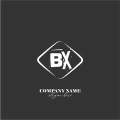 vector BX illustration of a logo for a company background abstract