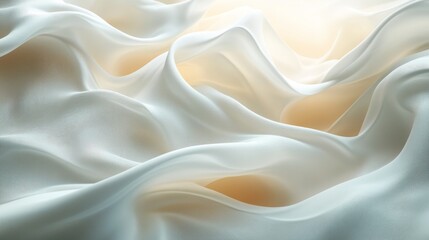 Obraz premium Gentle flowing fabrics with soft colors and abstract textures