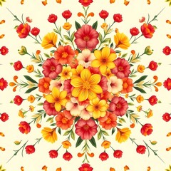 a beautiful flower pattern