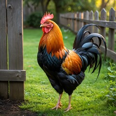 Rooster in the Garden