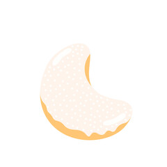 Vanilla Crescent Cookies Illustration