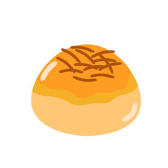Pineapple Tart Cookies Illustration