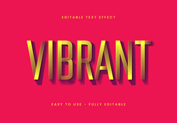 Yellow Vibrant Linear Text Effect
