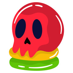 Halloween Candy Illustration Isolated on White Background.