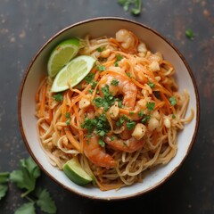 A collection of high-quality stock photos featuring various bowls of noodles, including ramen, udon, pho, pad thai, spaghetti, soba, dan dan, laksa, lo mein, japchae, mie goreng, carbonara, and more. 