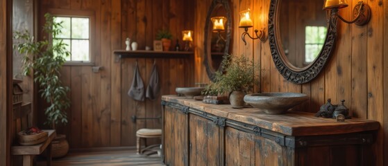 Modern minimalist bathrooms with clean lines, soft natural light, and sleek vanities in oak, marble, and metal finishes. Elegant, serene, Scandinavian-inspired luxury.