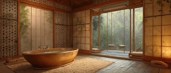 Modern minimalist bathrooms with clean lines, soft natural light, and sleek vanities in oak, marble, and metal finishes. Elegant, serene, Scandinavian-inspired luxury.