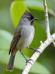 Red-eared Bulbul that prospers around Japan and lives strongly next people