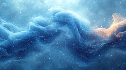 Fototapeta premium Celestial Dance: Swirling nebulae in a cosmic ballet of color and light, capturing the vastness and ethereal beauty of the cosmos. 