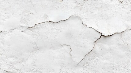 Fototapeta premium White Cracked Textured Wall Surface Background