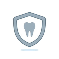 Vector Tooth Protection Shield Illustration