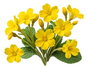 Fototapeta premium Bouquet of Yellow Primroses