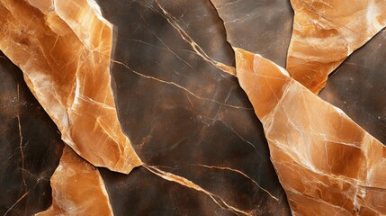 Stunning marble wall featuring intricate patterns set against a deep black background emphasizing depth and texture