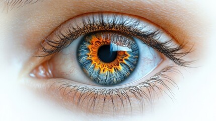 Fototapeta premium Close-Up of a Multicolored Human Eye