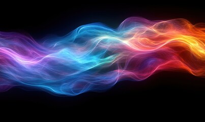 Obraz premium Abstract colorful wavy forms