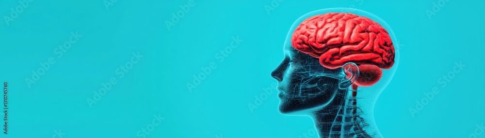 Poster exploring brain functionality and neuroscience insights laboratory setting infographic scientific ba