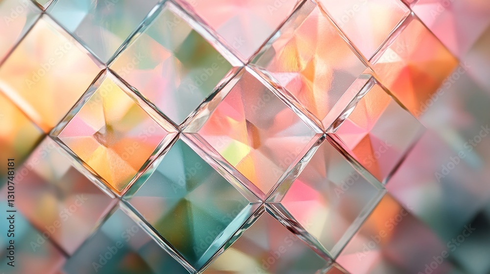 Wall mural a close up image of a patterned and colorful mosaic