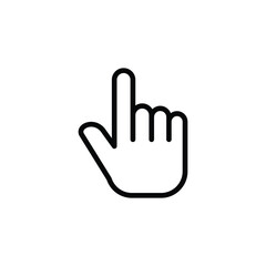 Fototapeta premium hand clicks icon. pointer icon vectors