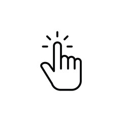 hand clicks icon. pointer icon vectors